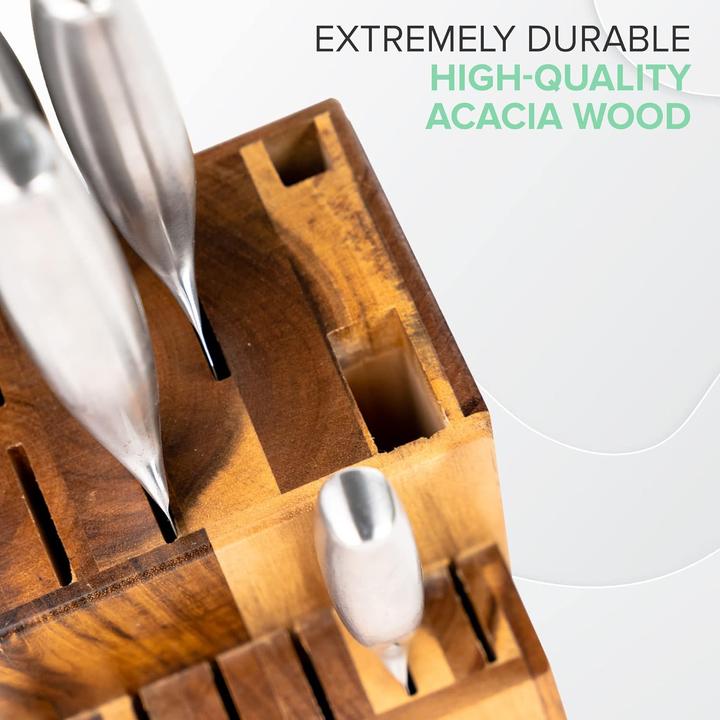 Actual product image Coninx Acacia Wood Knife Block