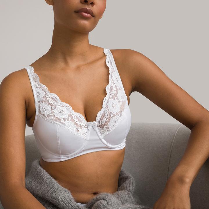 Image du produit La Redoute Collections Soutien-gorge minimiseur Anthea en dentelle (105 D)