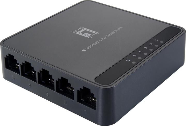 Produktbild LevelOne GEU-0522: 5-Port-Gigabit-Switch (5 Ports)