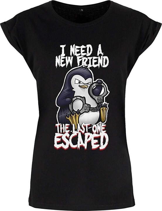 Produktbild Psycho Penguin TShirt I Need A New Friend (42, 43, 44, XXL)