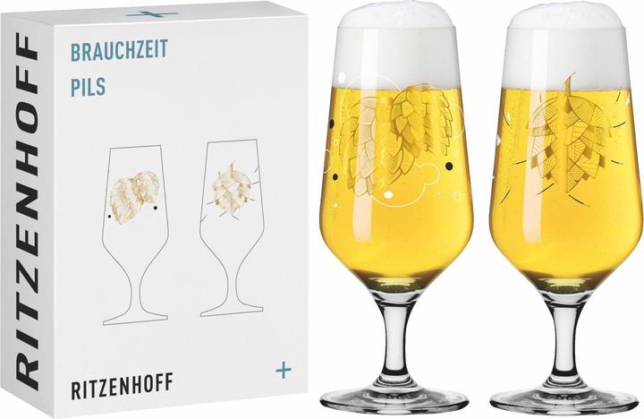 Actual product image Ritzenhoff Set of 2 pilsner glasses Brauchzeit (0.37 l, 2 x)