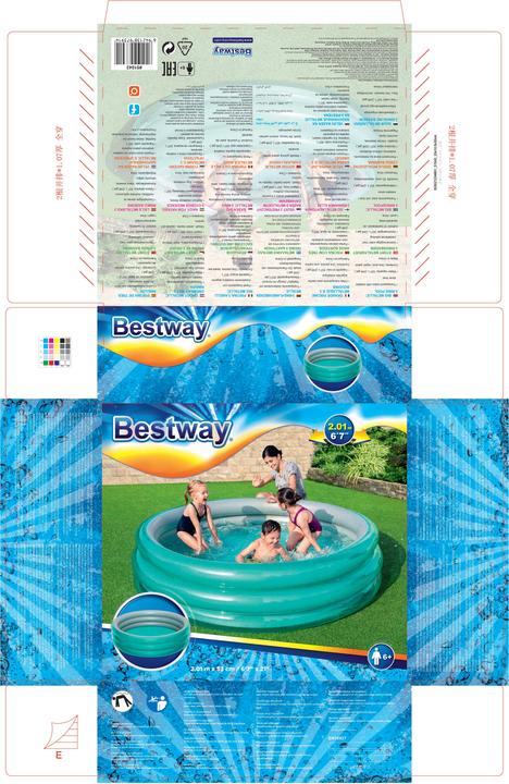 Actual product image Bestway Children Pool Round Large Metallic