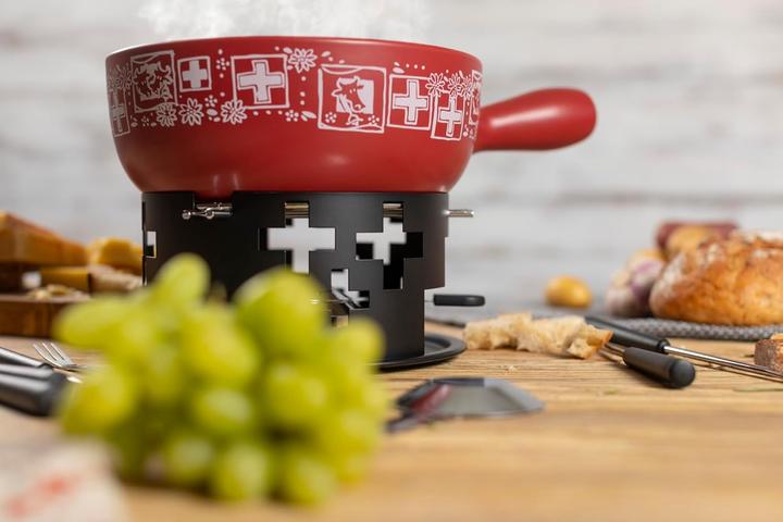 Actual product image Kuhn Rikon Cheese fondue set Swiss red · Ø 23cm (Cheese fondue)
