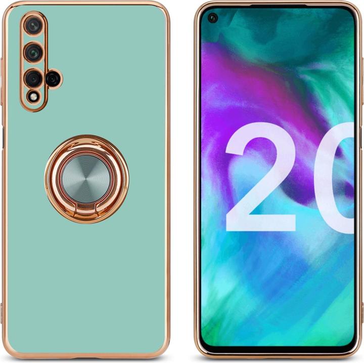 Produktbild Cadorabo Hülle für Honor 20 / 20S / Huawei NOVA 5T im TPU mit Kameraschutz und Ring LM089 Style (LG K20, TCL 20S, Huawei Nova 5T)
