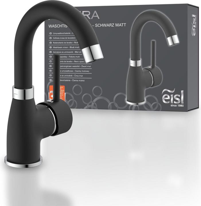Produktbild Eisl Futura Mischung Tap Washbe, Black-Chrome (NI075Futbcr)