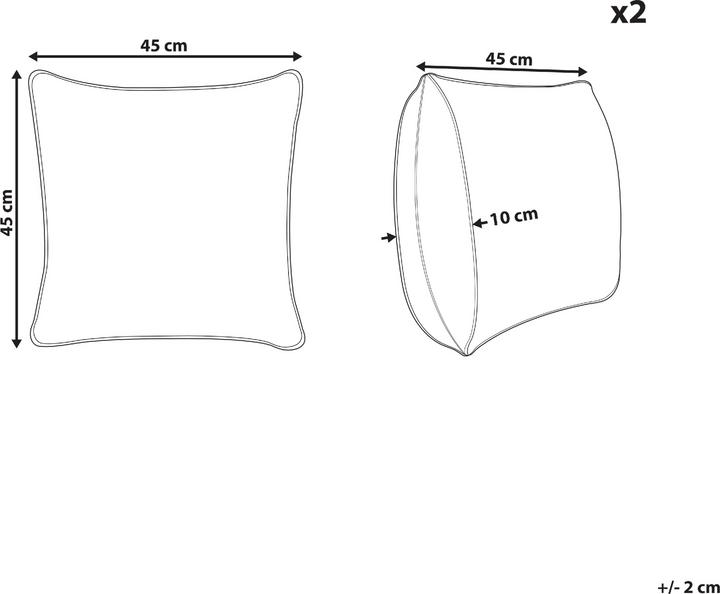 Actual product image Beliani Apricale (45 x 45 cm)