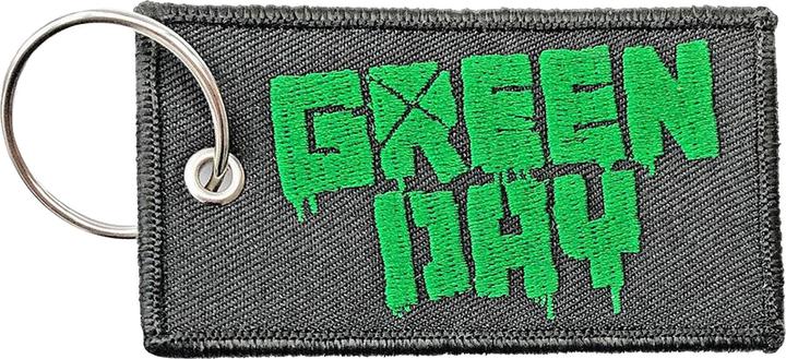 Actual product image Green Day Double Sided Patch Logo Keyring