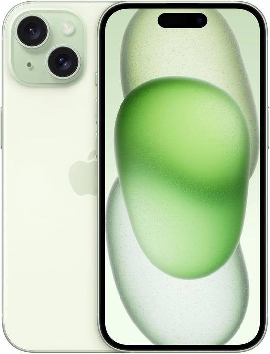 Apple iPhone 15 (128 GB, Green, 6.10", SIM + eSIM, 48 Mpx, 5G)