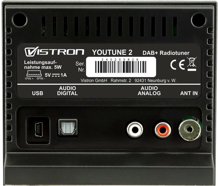Productafbeelding Vistron CE Youtune2 (DAB+, VHF)