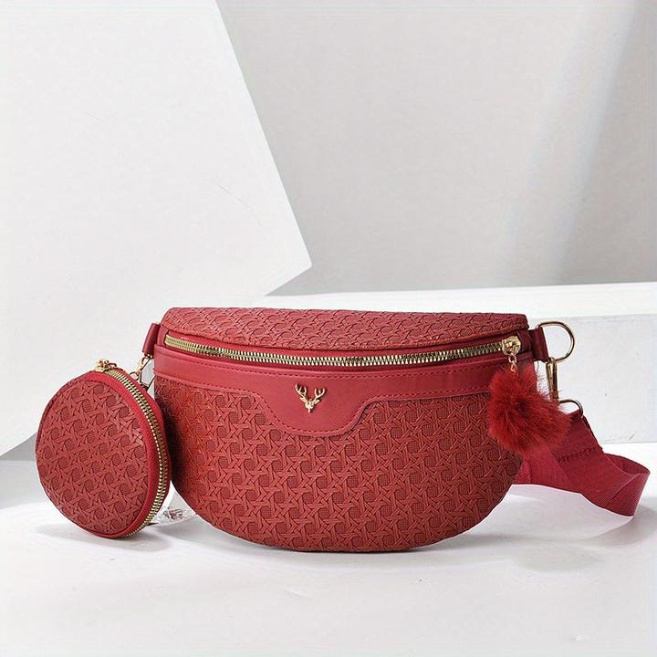 Produktbild Only-Bags.Store Zweiteiliges Hirschdekor Modische Brusttasche Crossbody Bag Set