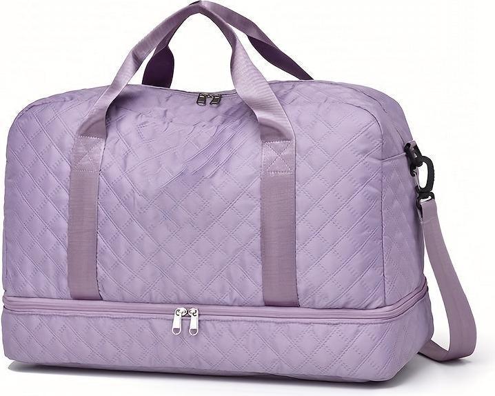 Produktbild Only-Bags.Store Leichtgewichtige Argyle Muster Gepäcktasche, grosse Kapazität Travel Duffle Bag, Portable Overnight