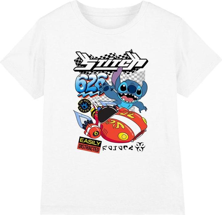 Actual product image Lilo & Stitch Childrens/Kids 626 Racing T-Shirt (116)