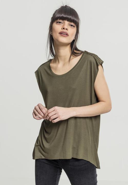 Immagine prodotto Urban Classics Ladies Shoulder Zip HiLo Tee (S)