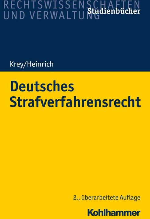 Image du produit Deutsches Strafverfahrensrecht (Allemand, Manfred Heinrich, 2018)