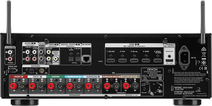 Produktbild Denon AVR-X1600H (7.2 Kanal, FM, MW)