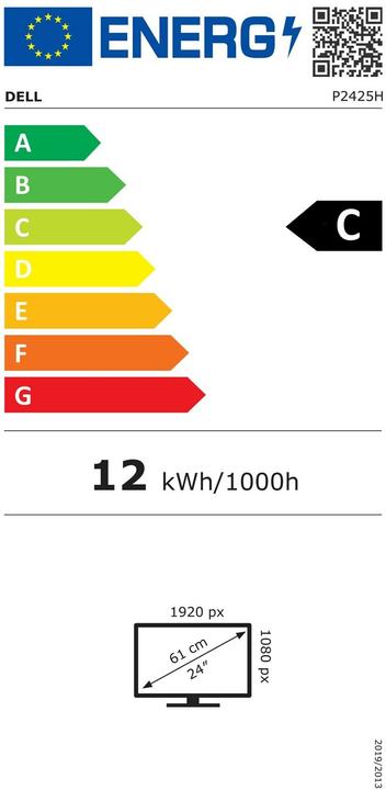 Energie-Label Dell P2425HWO (1920 x 1080 Pixel, 24")