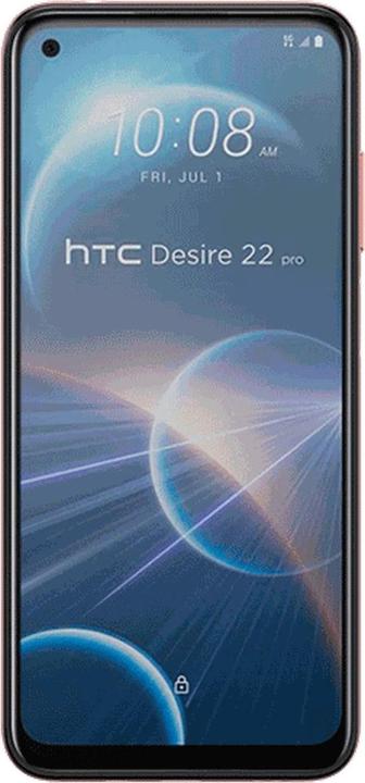 Actual product image HTC Desire 22 Pro (128 GB, Gold, 6.60", Hybrid Dual SIM, 64 Mpx, 5G)