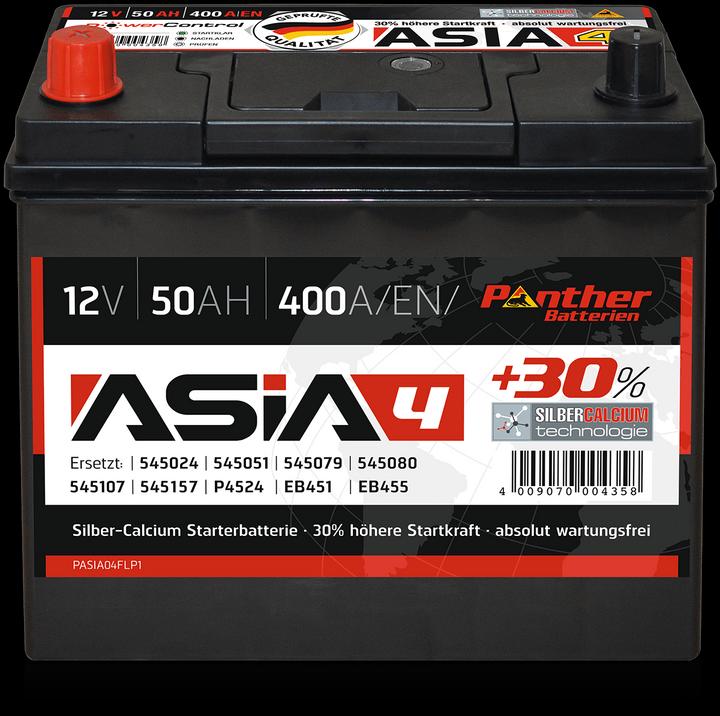 Actual product image Panther Asia Black Edition (12 V, 50 Ah, 400 A)