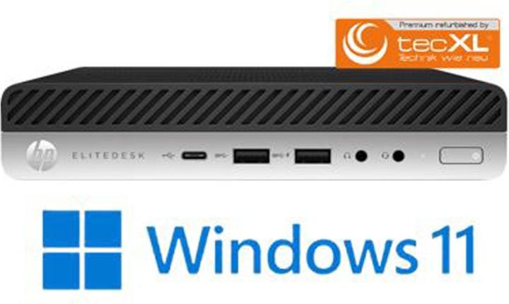 Actual product image TecXL HP EliteDesk 800 G4 MP i5-8500T/16GB/512GBSSD W11P (Intel Core i5-8500T, 16 GB, 512 GB)