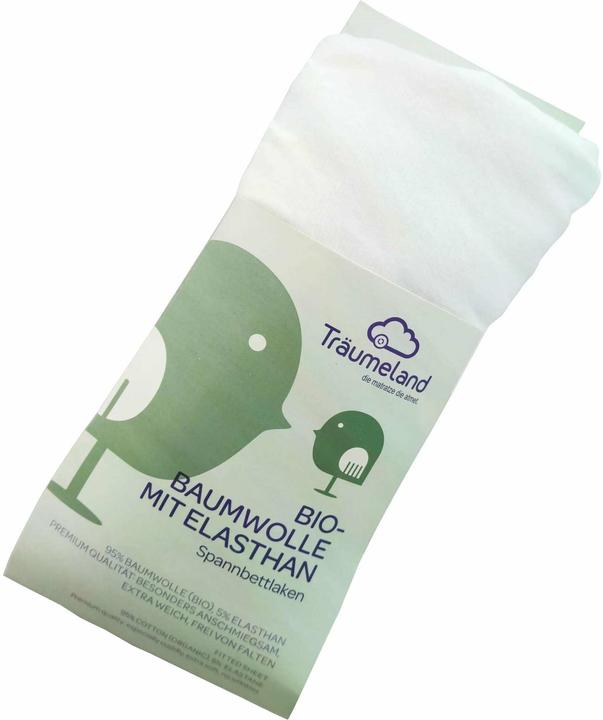 Immagine prodotto Träumeland Lenzuolo fisso bianco 90 x 200 cm (90 x 200 cm)
