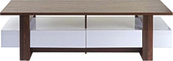 Immagine prodotto Swisshandel24 Porta TV, mobile porta TV, struttura 3D effetto noce lucido 46x150x45cm