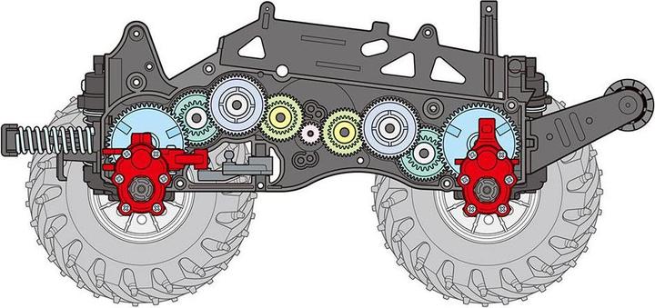 Produktbild Tamiya 1/14 RC Monster Beetle Trail (GF-01TR)