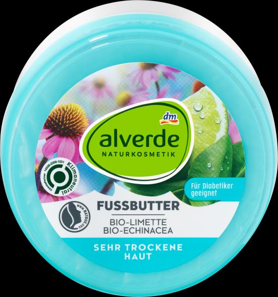 Image du produit dm alverde Beurre pour les pieds Citron vert Echinacea (Crème et gel pour les pieds, 200 ml)