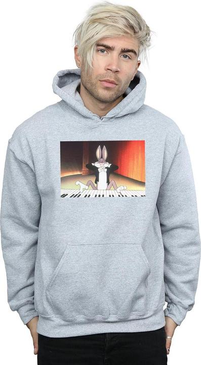 Image du produit Looney Tunes - Sweat à capuche BUGS BUNNY PLAYING PIANO - Homme (S)