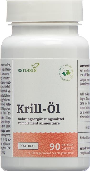 Actual product image Sanasis Krill Oil (90 Caps) (90 Piece, Capsules, 93 g)