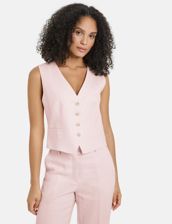 Actual product image Gerry Weber Elegant linen waistcoat waistcoat indoor long (44)