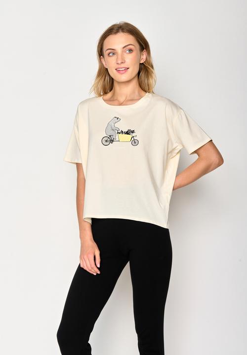 Produktbild Greenbomb Women's Bike Cargo Raccoon Feel T-Shirt (XL)