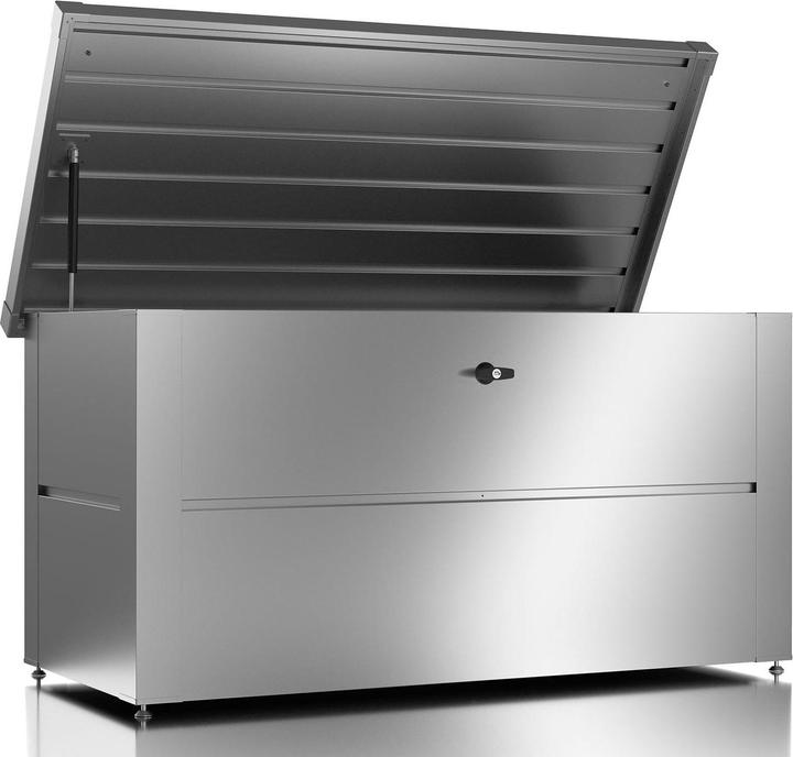 Image du produit Guardi Coffre de jardin S avec serrure, 135 x 65 x 73 cm, argenté