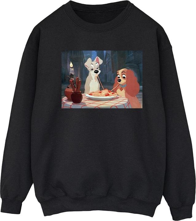 Actual product image Disney Womens/Ladies Lady And The Tramp Spaghetti Photo Sweatshirt (M)