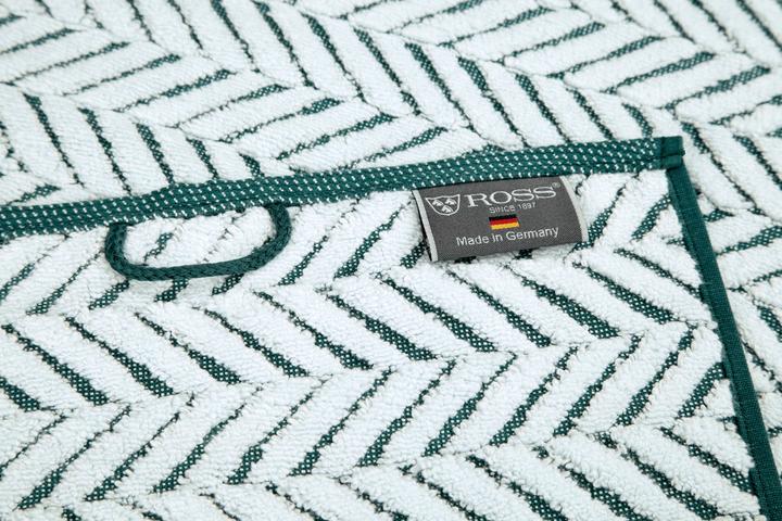 Actual product image Ross Uni towels Sensual Skin 9002 Plait pattern with coloured base chain (75 x 140 cm)