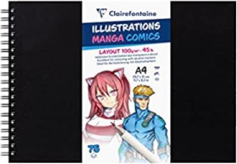 Image du produit Clairefontaine Manga (A4, Couverture rigide)