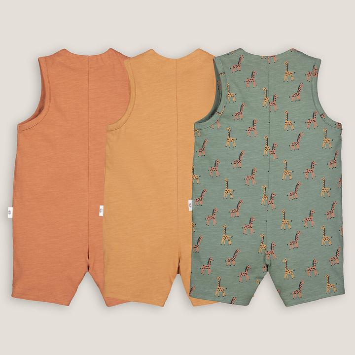 Actual product image La Redoute Collections 3-pack of short overalls (86)