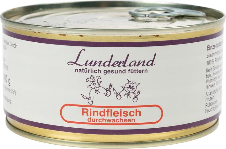 Produktbild Lunderland Dose Rindfleisch durchwachsen (Adult, 1 Stk., 360 g)