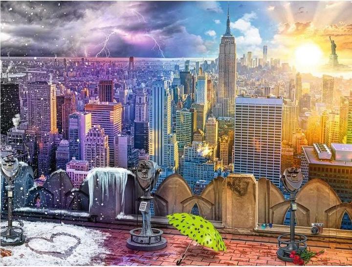 Produktbild Ravensburger New York im Winter und Sommer (1500 Teile)