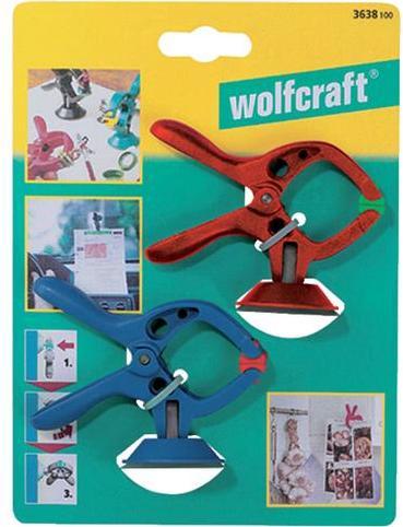 Produktbild wolfcraft Federzwingen-Set mit Saugnapf microfix, 2-tlg. (30 mm)