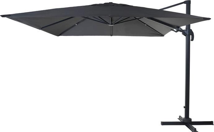 Immagine prodotto Swisshandel24 Ombrello semaforo Gastronomia, 3x3m (Ø4,24m) girevole, poliestere alluminio/acciaio 23kg - (3 m)