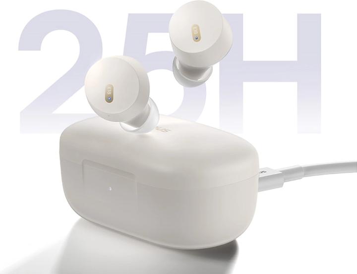 Image du produit Baseus Casque sans fil Bowie E18 TWS ENC IPX4 - blanc (ANC, 25 h, Sans fil)