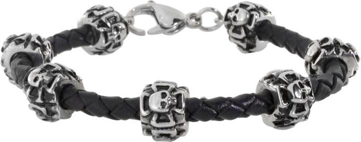 Produktbild Bijouteria Lederarmband (20 cm, Edelstahl, Leder)