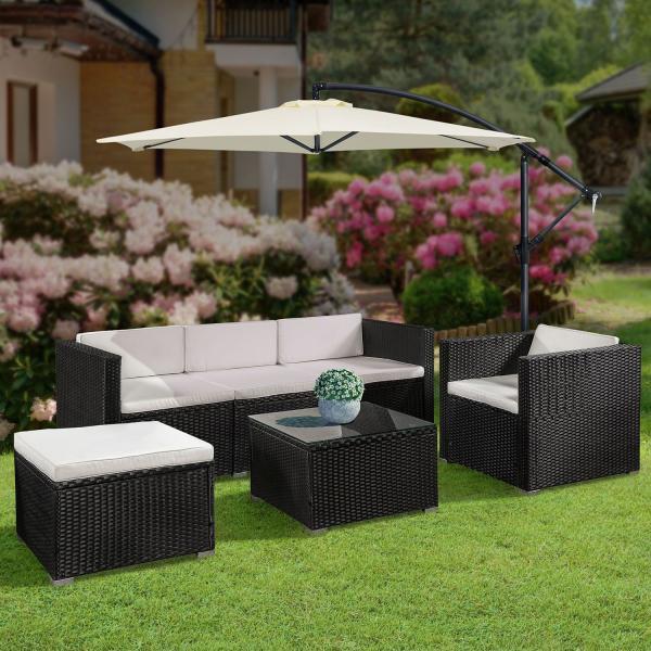 Produktbild Juskys Polyrattan Lounge Sitzgarnitur Punta Cana L