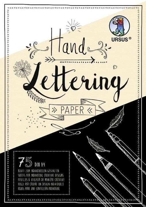 Immagine prodotto Ursus Blocco da disegno Handlettering A4, 210 g/m², 75 fogli (A4)