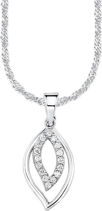 Actual product image Amor Necklace (Silver, Zirconia)