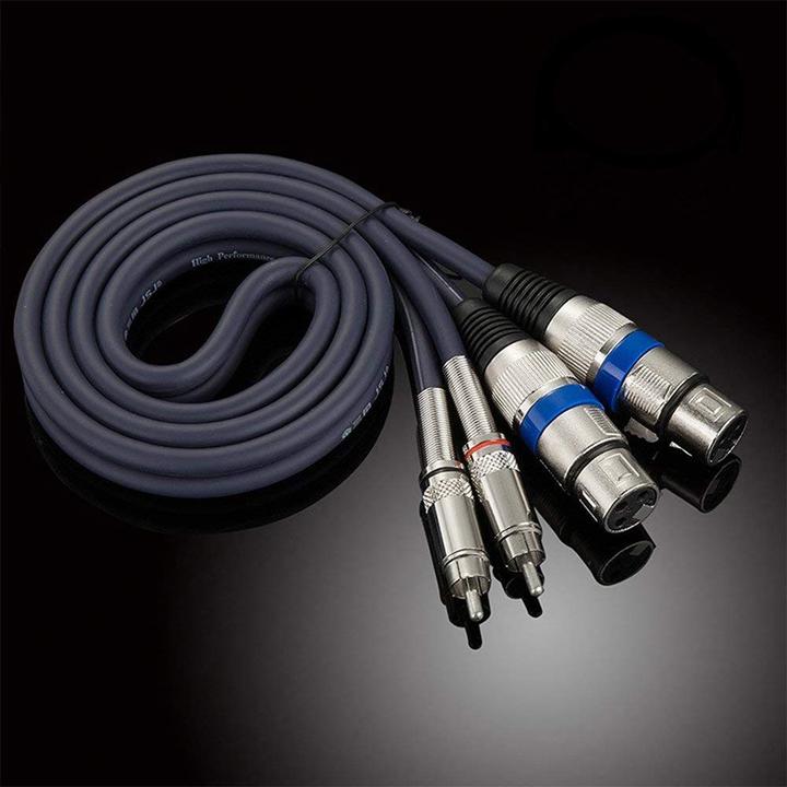 Actual product image Htruiyaty 2er Set Mikrofonkabel - XLR auf Cinch Kabel (5 m, XLR, Cinch)