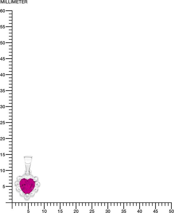 Actual product image Amor heart (Silver, Zirconia)