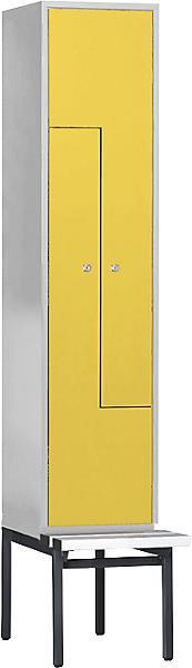 Produktbild Z-Garderobenschrank mit Sitzbank (40 cm, 214 cm)