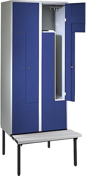Produktbild Z-Garderobenschrank mit Sitzbank (80 cm, 214 cm)