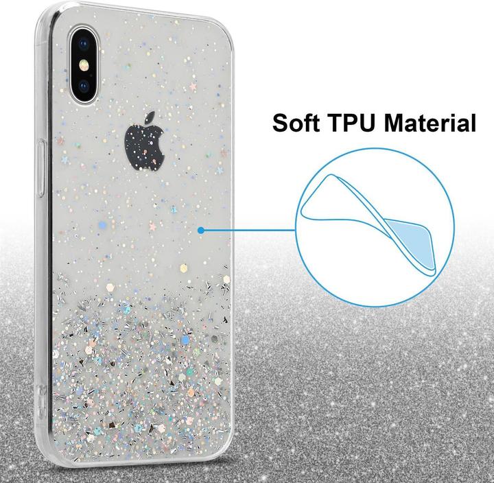 Image du produit Cadorabo Couverture TPU paillettes scintillantes (Apple iPhone X)